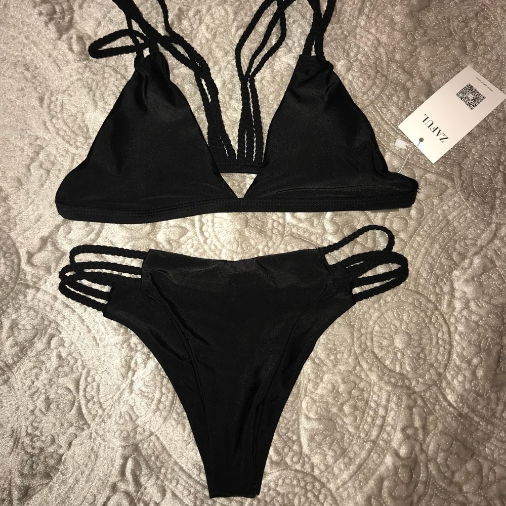NWT Size Small Black Zaful Bikini